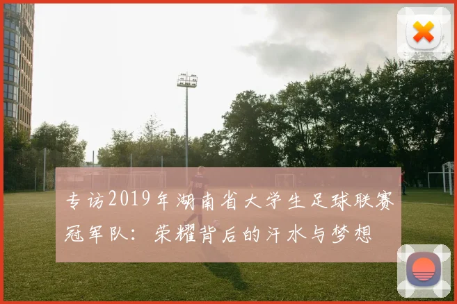专访2019年湖南省大学生足球联赛冠军队：荣耀背后的汗水与梦想